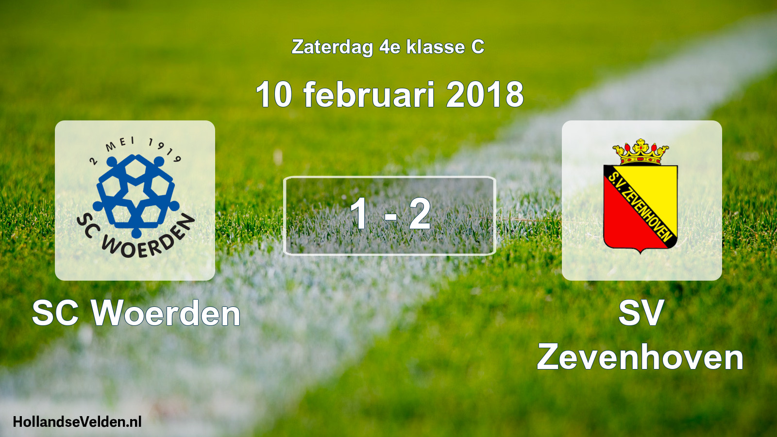 Total number of matches played: SC Woerden - SV Zevenhoven 1 - 2 (10 February 2018)
