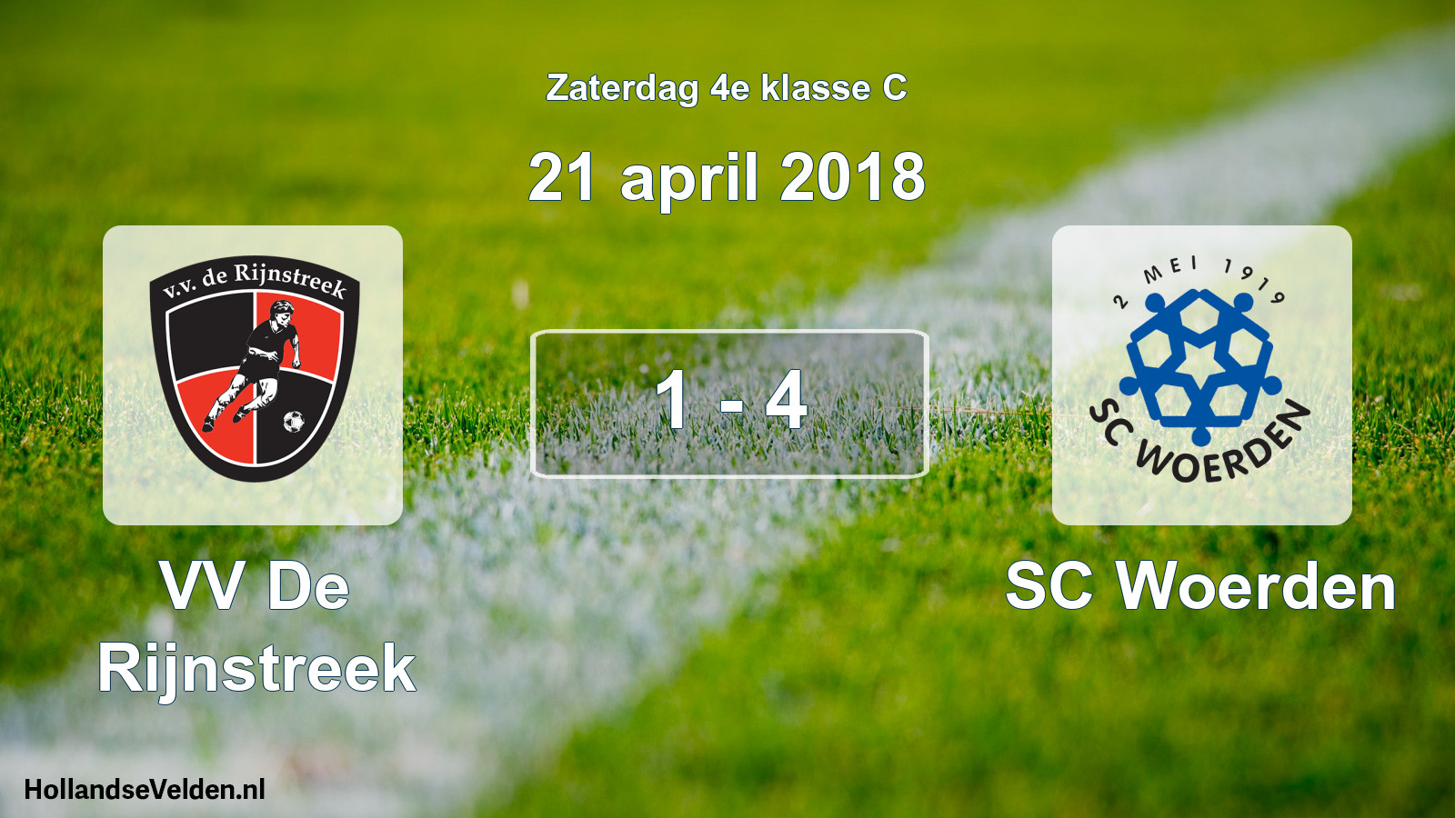 Total number of matches played: VV De Rijnstreek - SC Woerden 1 - 4 (21 April 2018)