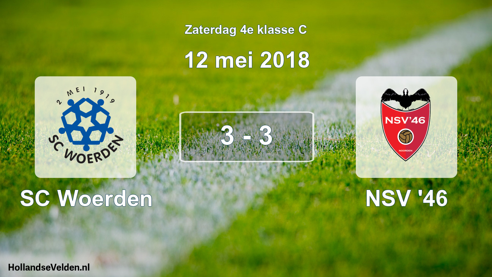 Total number of matches played: SC Woerden - NSV '46 3 - 3 (12 May 2018)