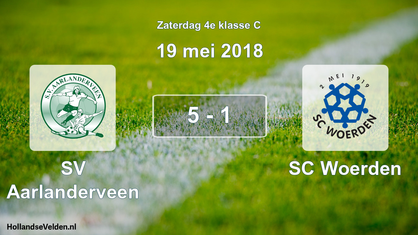 Total number of matches played: SV Aarlanderveen - SC Woerden 5 - 1 (19 May 2018)