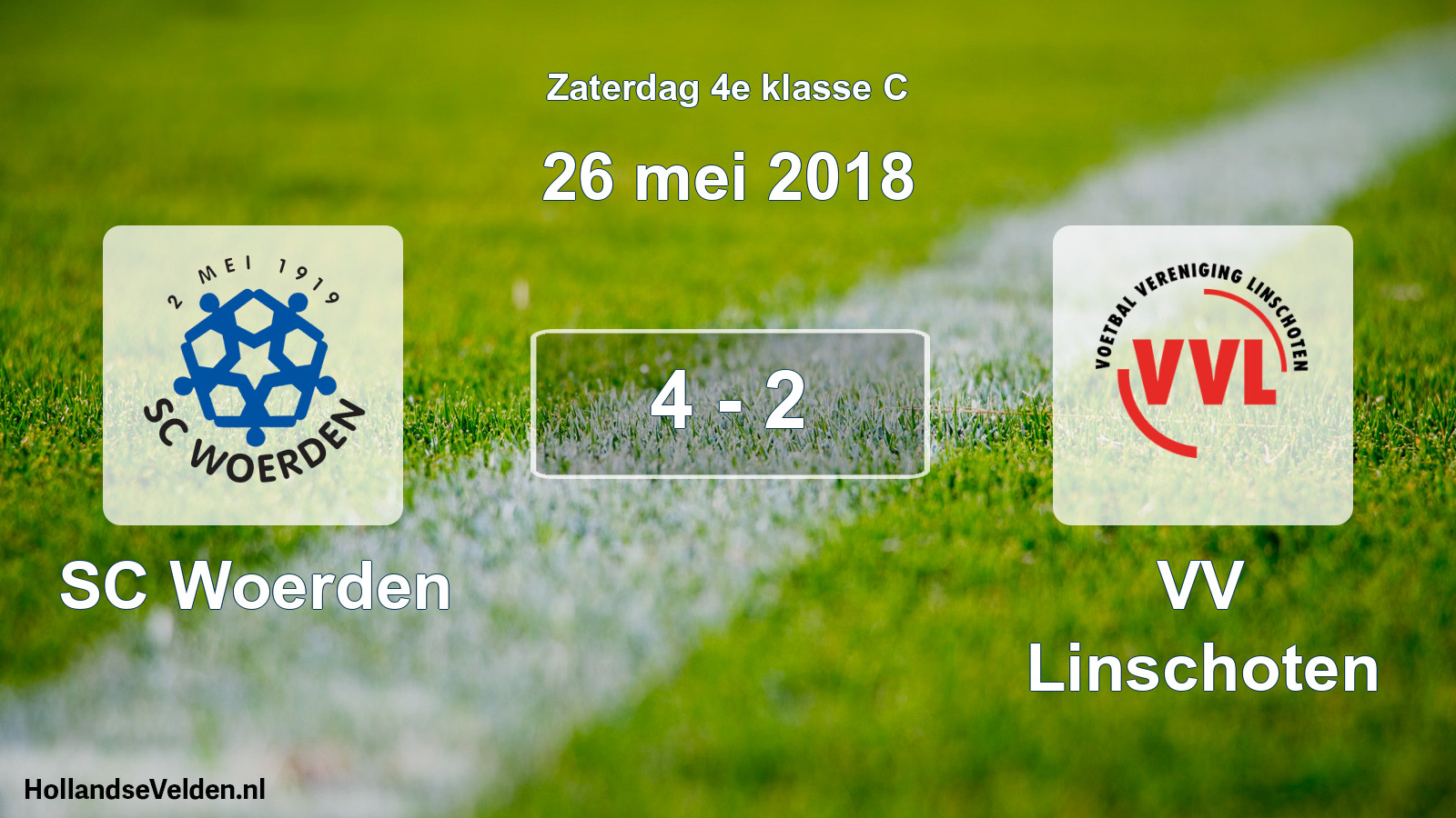 Total number of matches played: SC Woerden - VV Linschoten 4 - 2 (26 May 2018)
