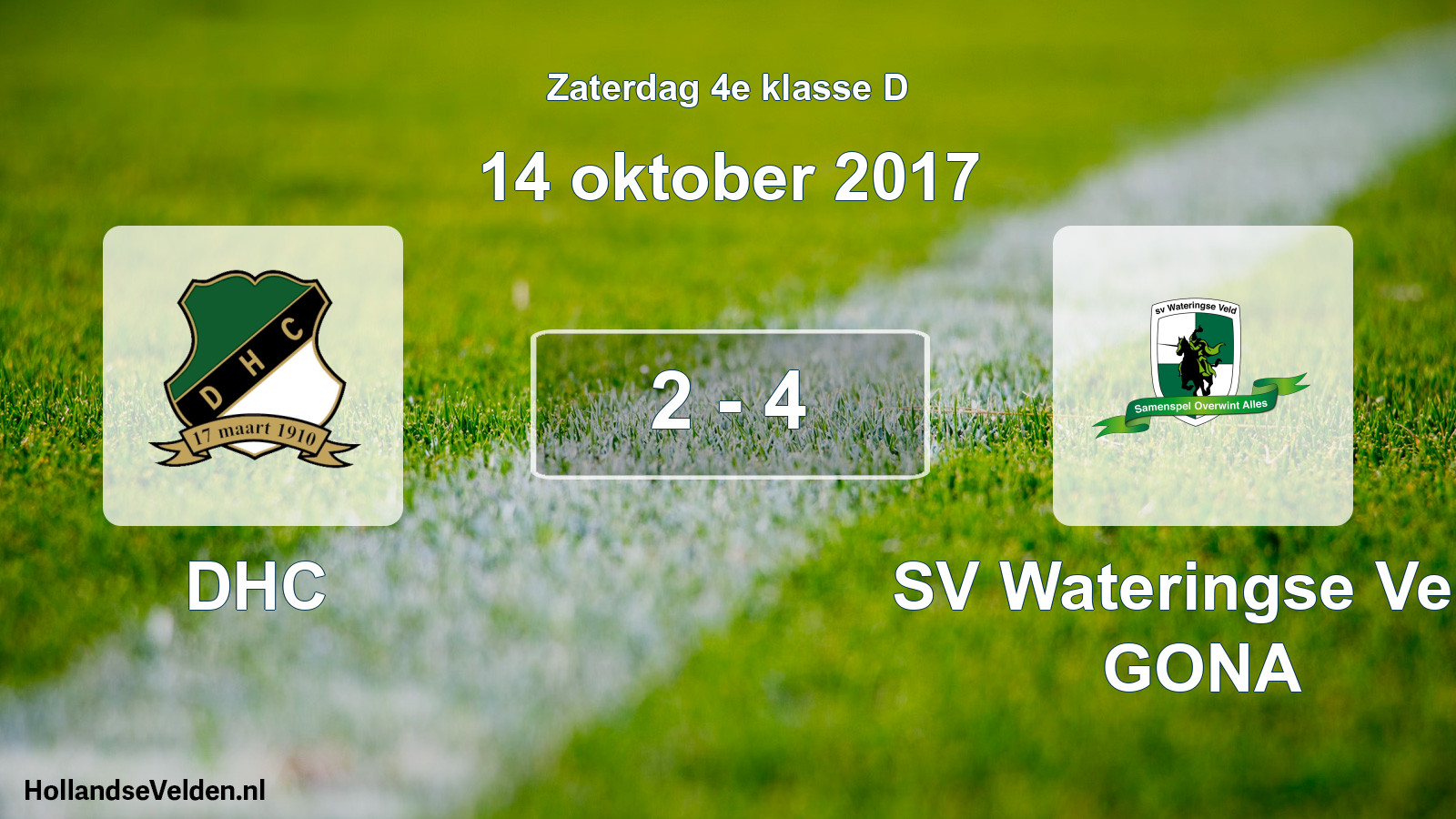 Total number of matches played: DHC - SV Wateringse Veld GONA 2 - 4 (14 October 2017)