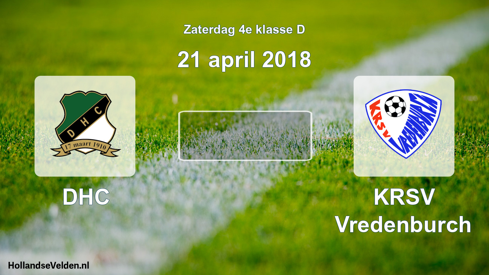 Geplande wedstrijd: DHC - KRSV Vredenburch (21 april 2018)
