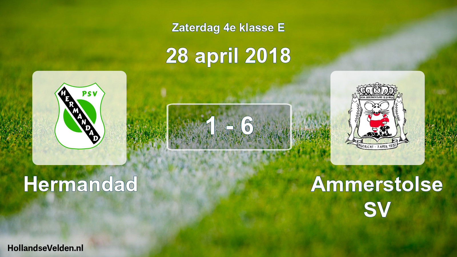 Total number of matches played: Hermandad - Ammerstolse SV 1 - 6 (28 April 2018)