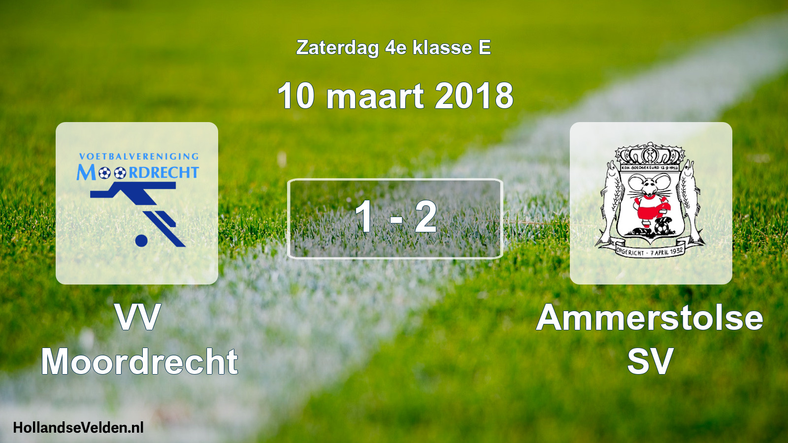 Total number of matches played: VV Moordrecht - Ammerstolse SV 1 - 2 (10 March 2018)