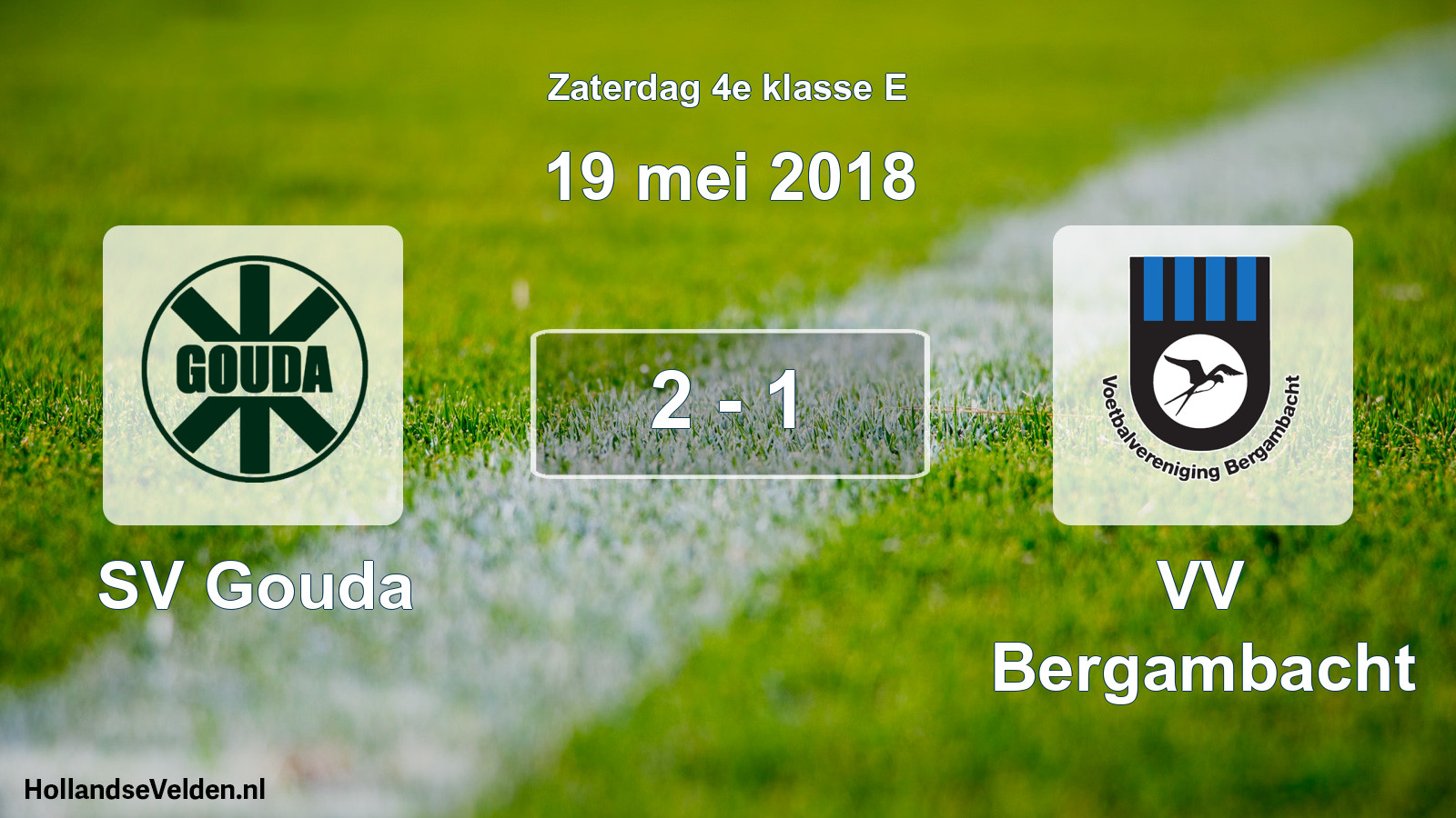 Total number of matches played: SV Gouda - VV Bergambacht 2 - 1 (19 May 2018)