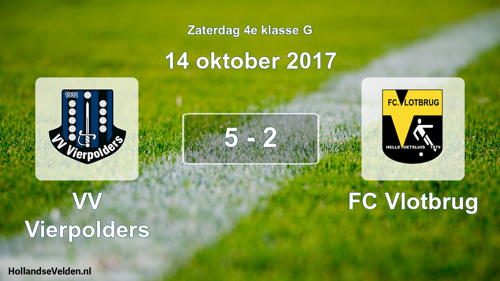 Total number of matches played: VV Vierpolders - FC Vlotbrug 5 - 2 (14 October 2017)