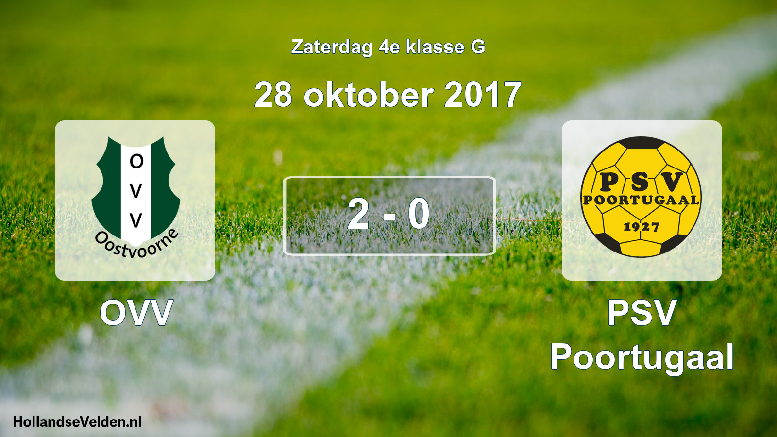 Total number of matches played: OVV - PSV Poortugaal 2 - 0 (28 October 2017)