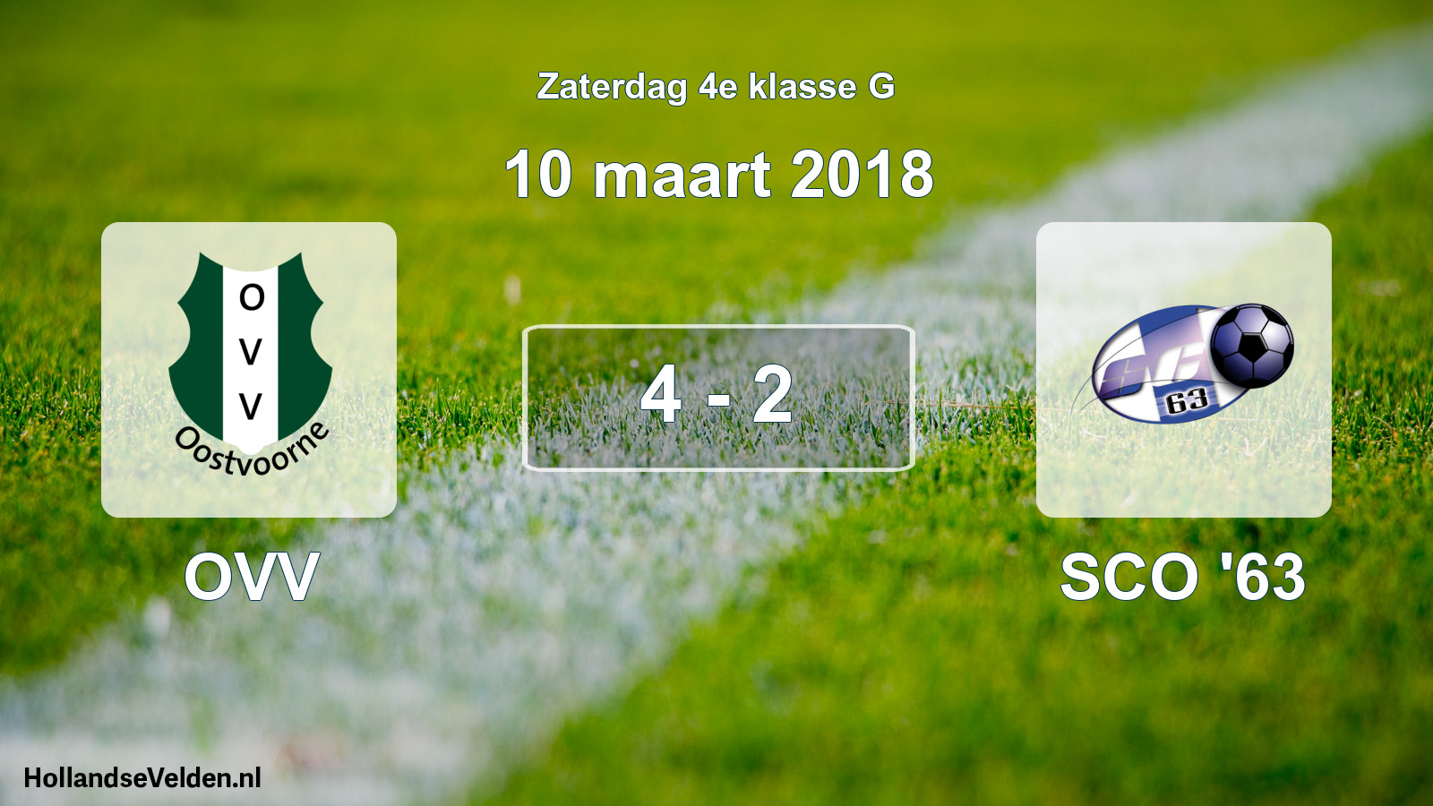 Total number of matches played: OVV - SCO '63 4 - 2 (10 March 2018)