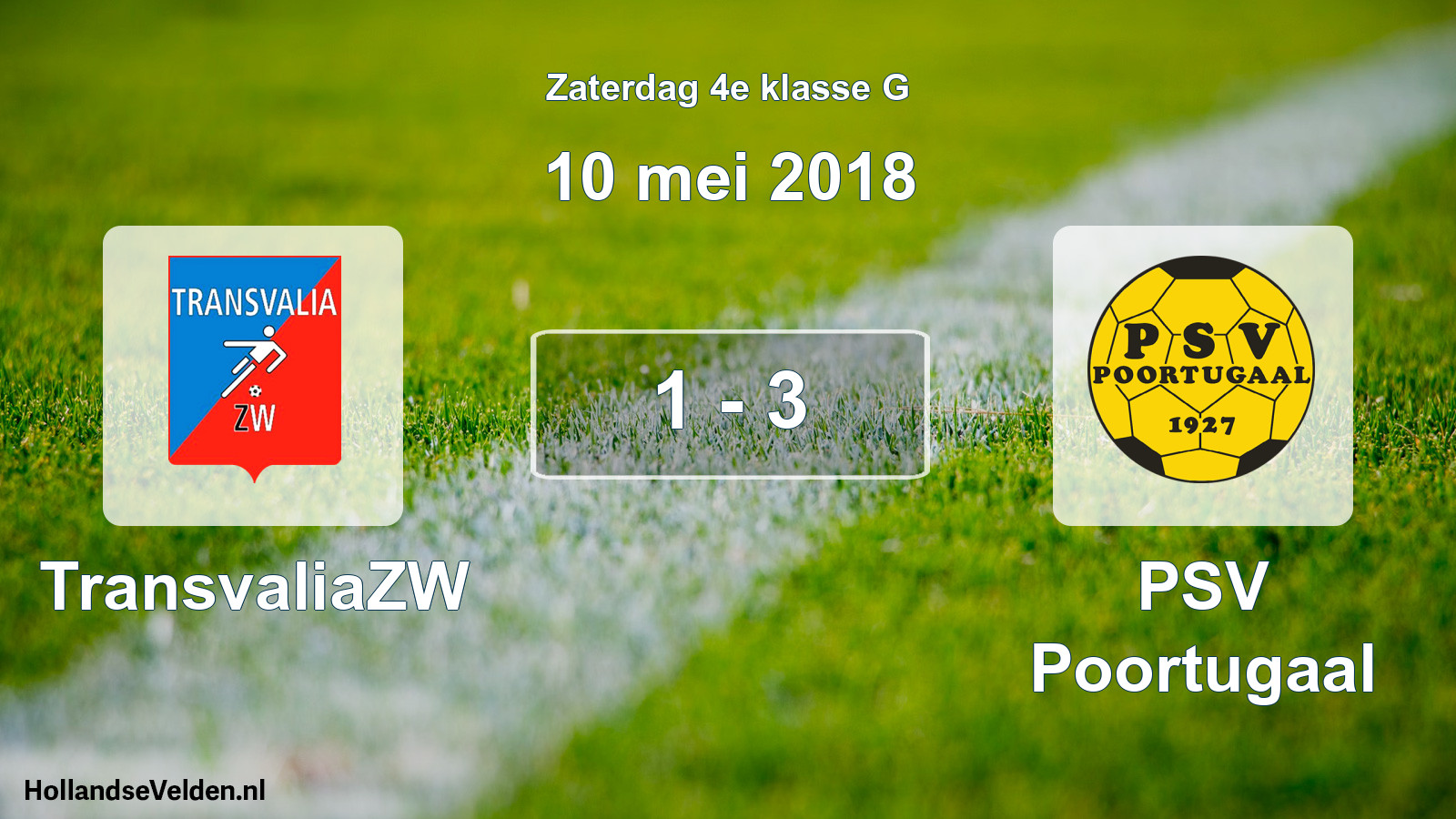 Total number of matches played: TransvaliaZW - PSV Poortugaal 1 - 3 (10 May 2018)