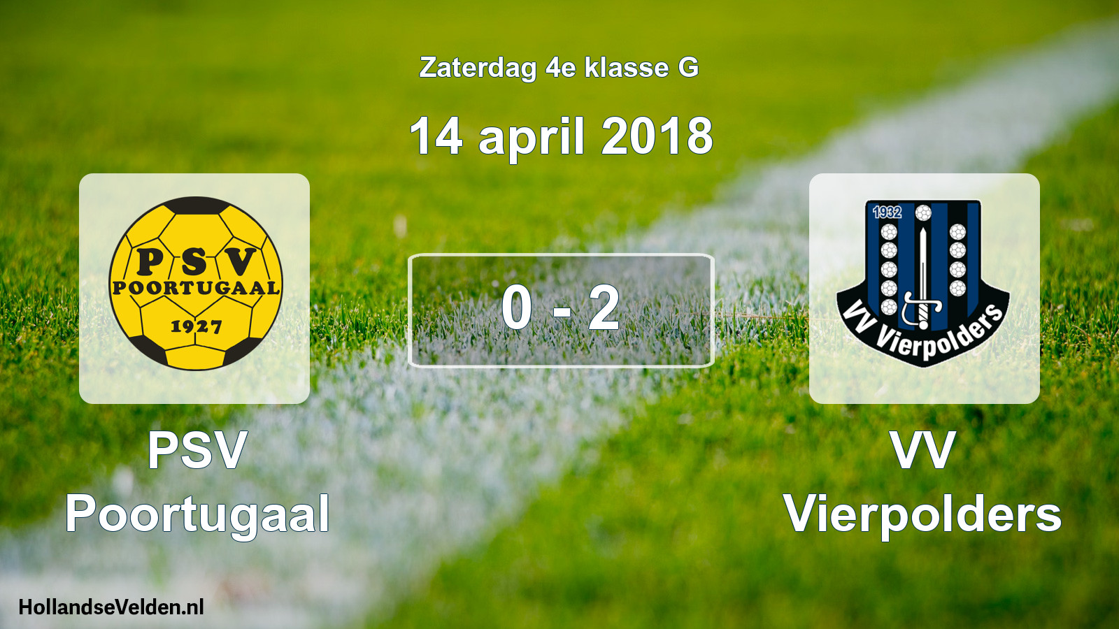 Total number of matches played: PSV Poortugaal - VV Vierpolders 0 - 2 (14 April 2018)