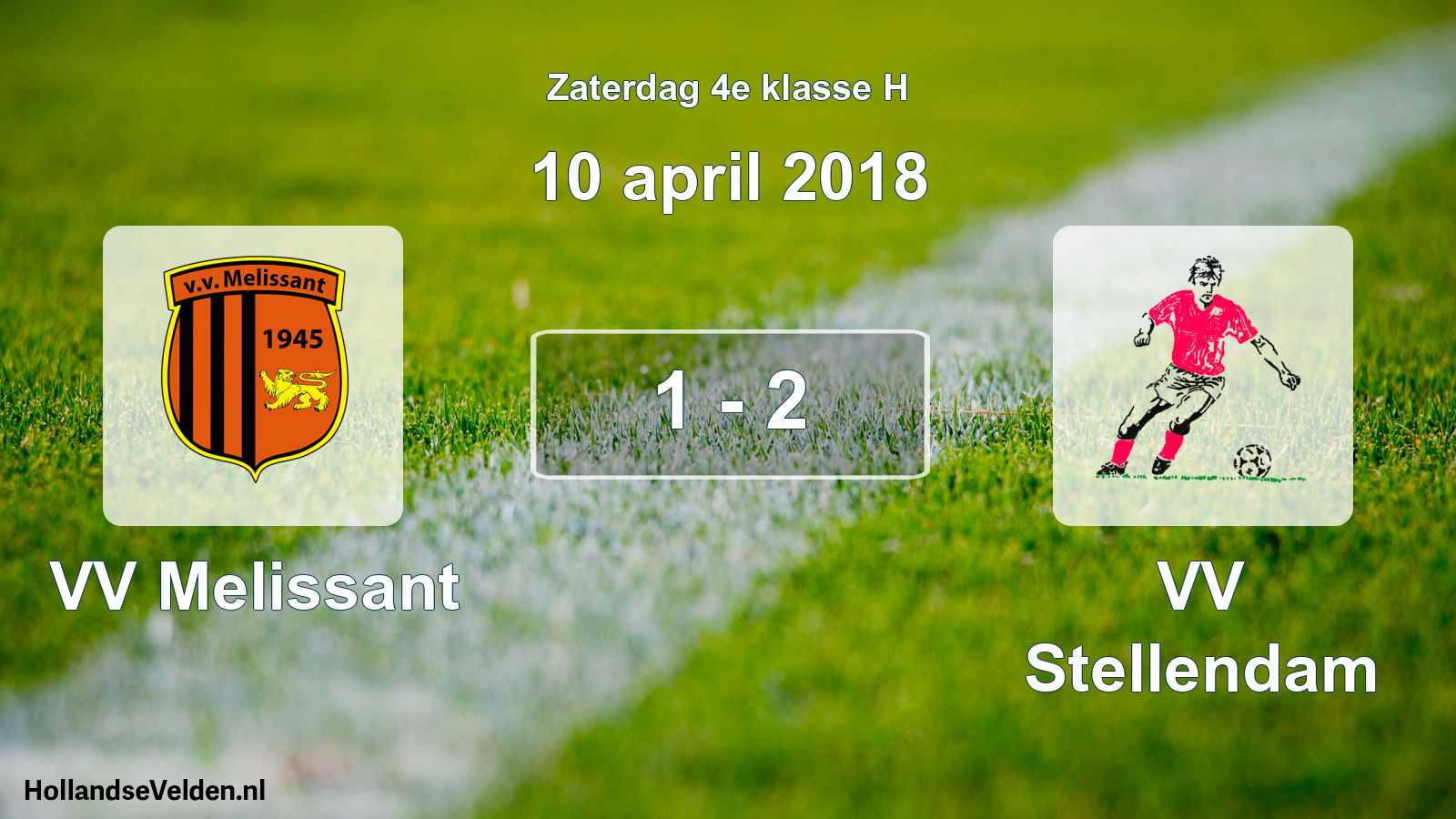 Total number of matches played: VV Melissant - VV Stellendam 1 - 2 (10 April 2018)