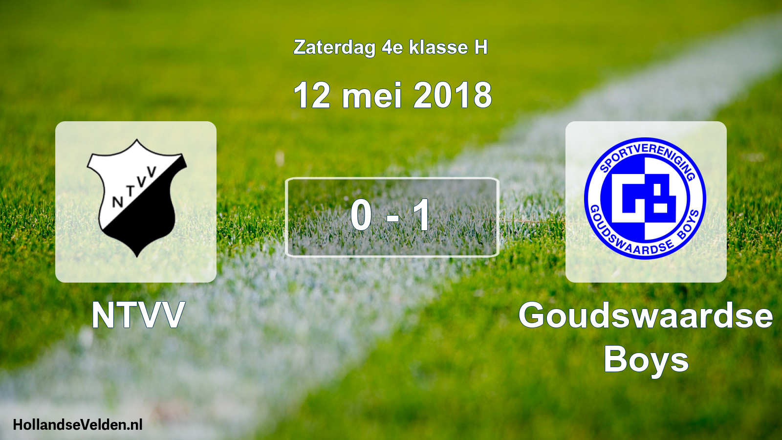 Total number of matches played: NTVV - Goudswaardse Boys 0 - 1 (12 May 2018)