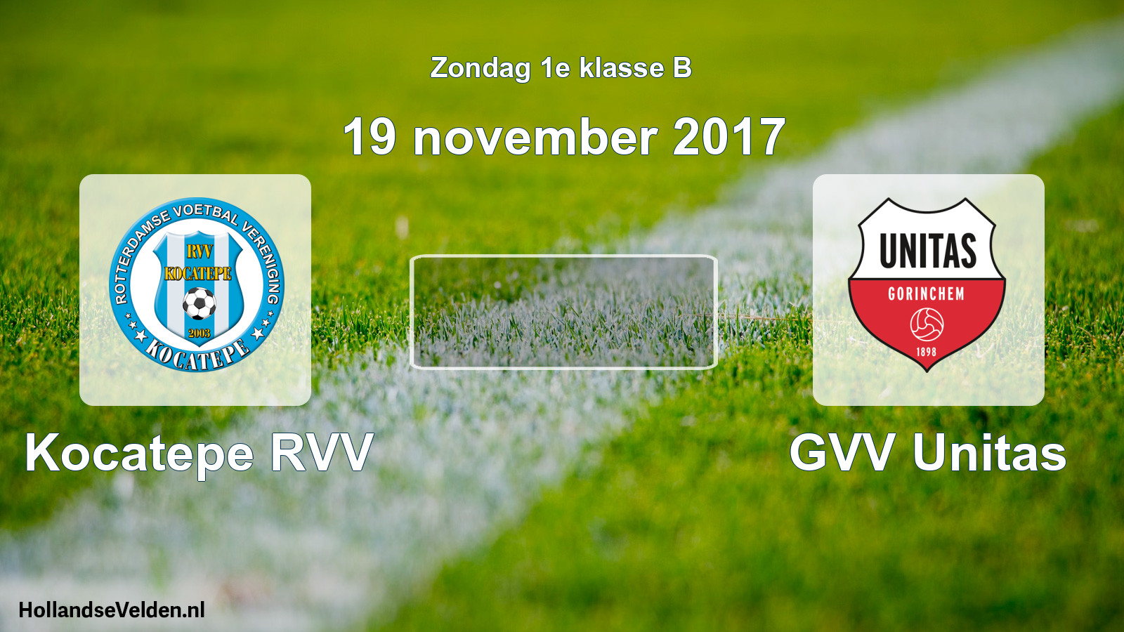 Scheduled Match: Kocatepe RVV - GVV Unitas (19 November 2017)