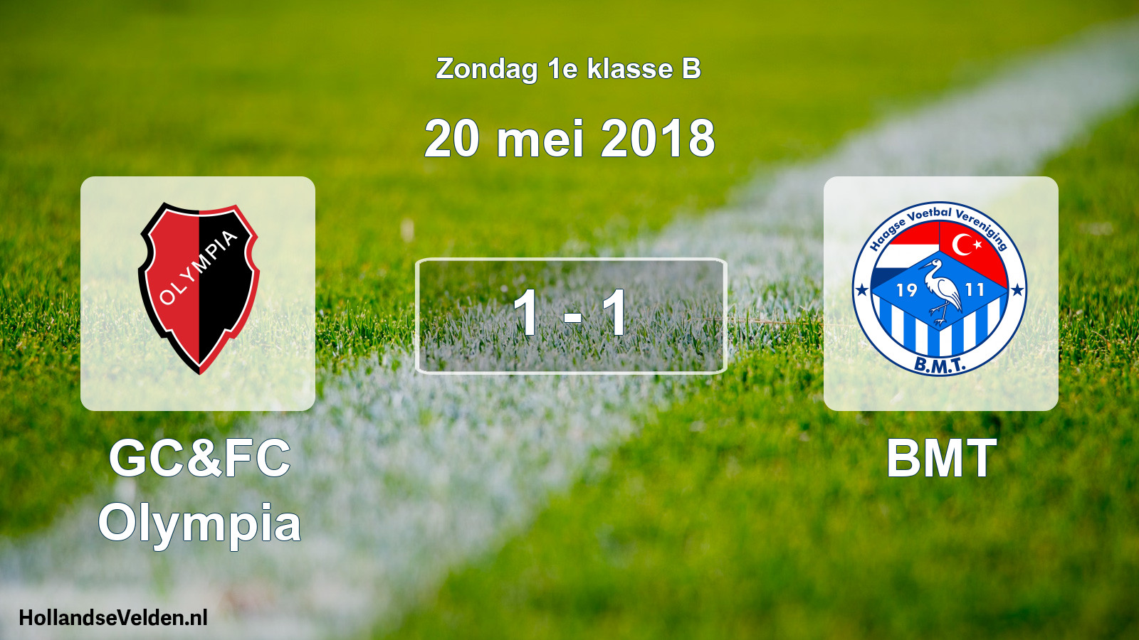 Total number of matches played: GC&FC Olympia - BMT 1 - 1 (20 May 2018)