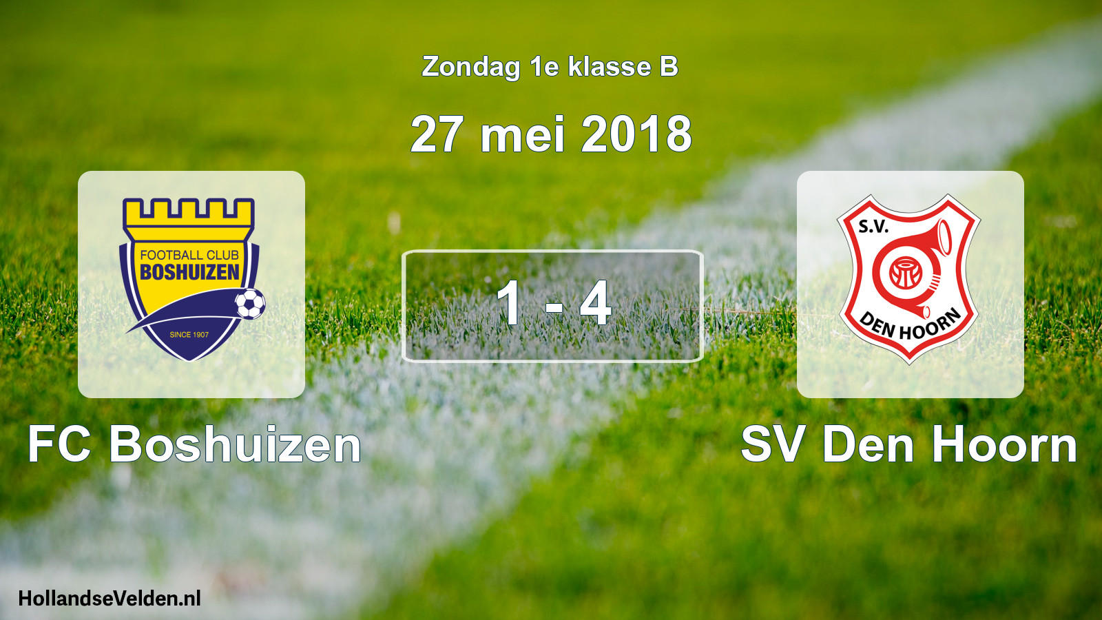 Total number of matches played: FC Boshuizen - SV Den Hoorn 1 - 4 (27 May 2018)