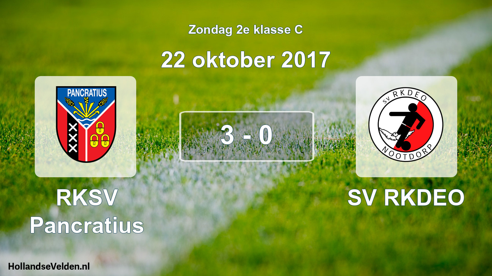 Total number of matches played: RKSV Pancratius - SV RKDEO 3 - 0 (22 October 2017)