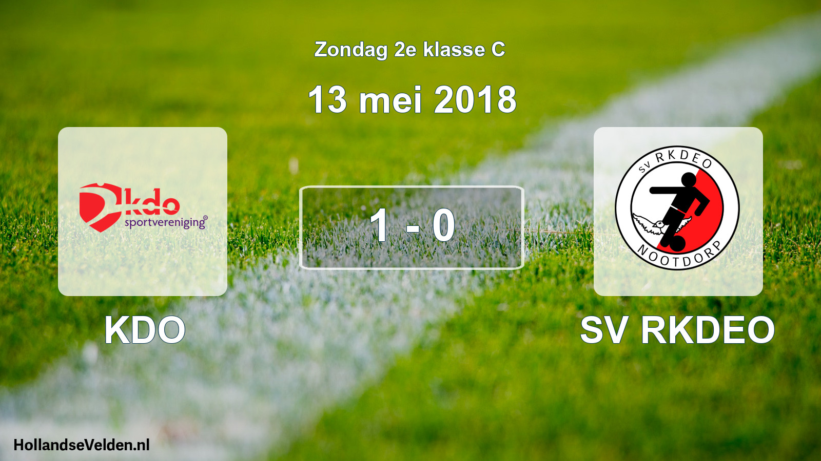 Total number of matches played: KDO - SV RKDEO 1 - 0 (13 May 2018)