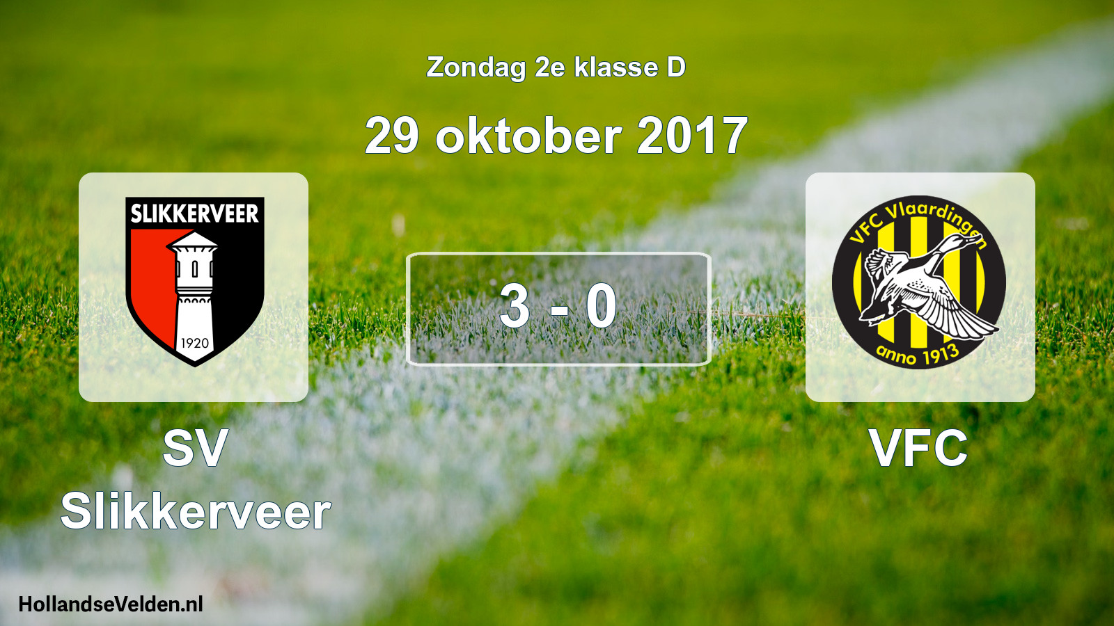 Total number of matches played: SV Slikkerveer - VFC 3 - 0 (29 October 2017)