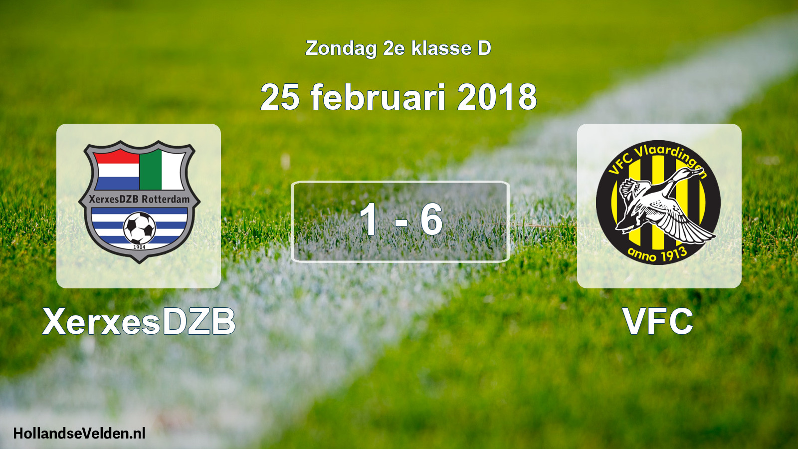 Total number of matches played: XerxesDZB - VFC 1 - 6 (25 February 2018)