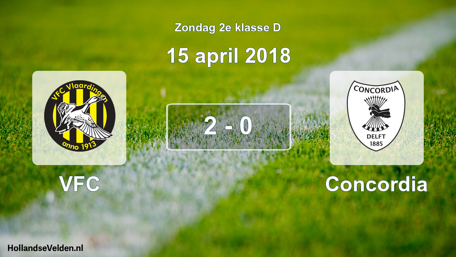 Total number of matches played: VFC - Concordia 2 - 0 (15 April 2018)