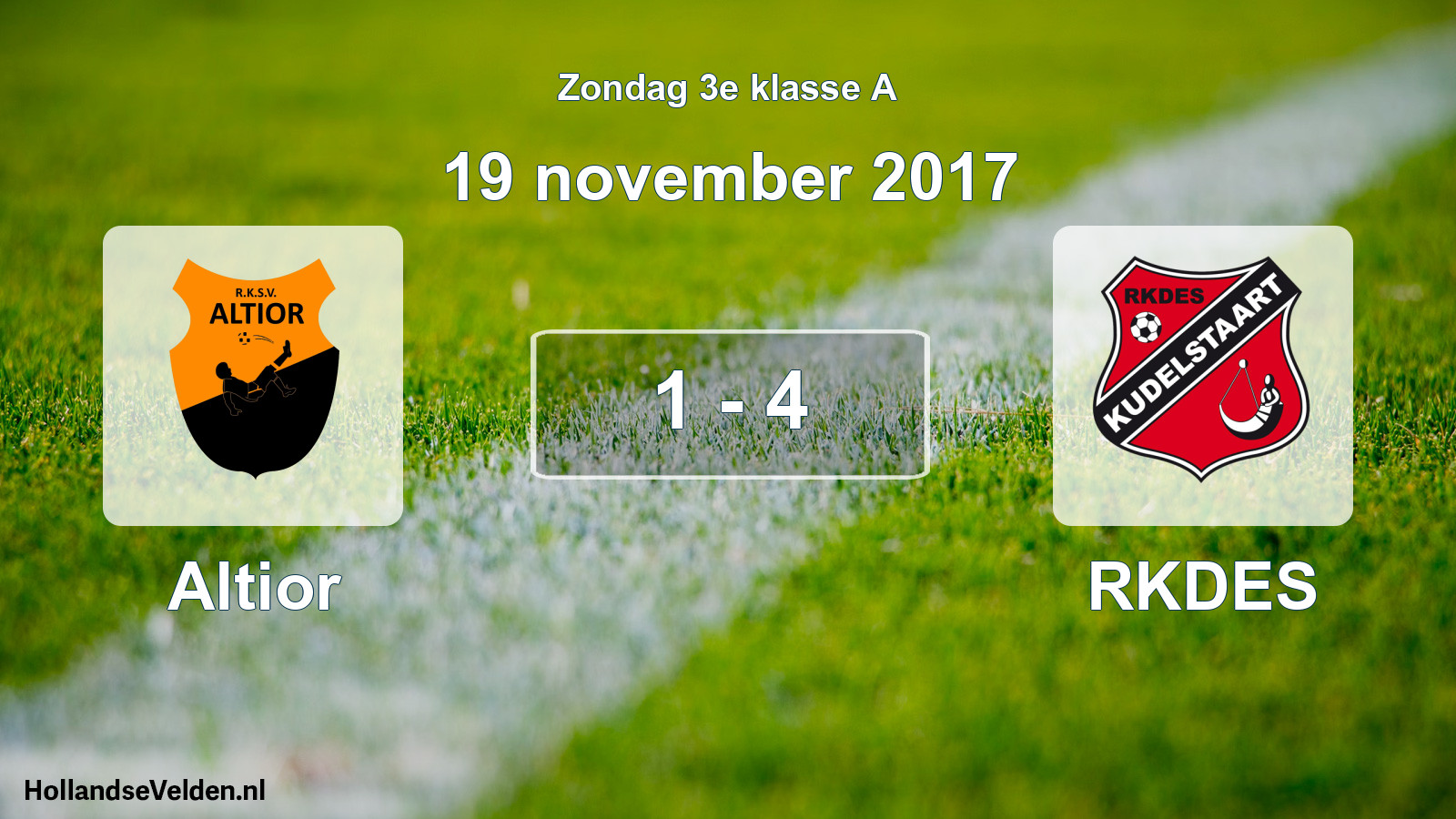Total number of matches played: Altior - RKDES 1 - 4 (19 November 2017)