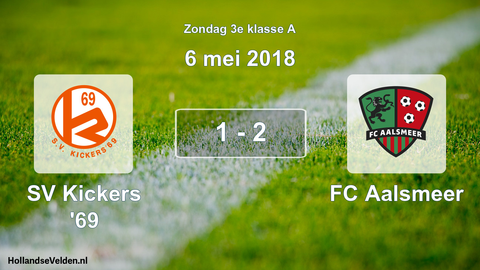 Total number of matches played: SV Kickers '69 - FC Aalsmeer 1 - 2 (6 May 2018)