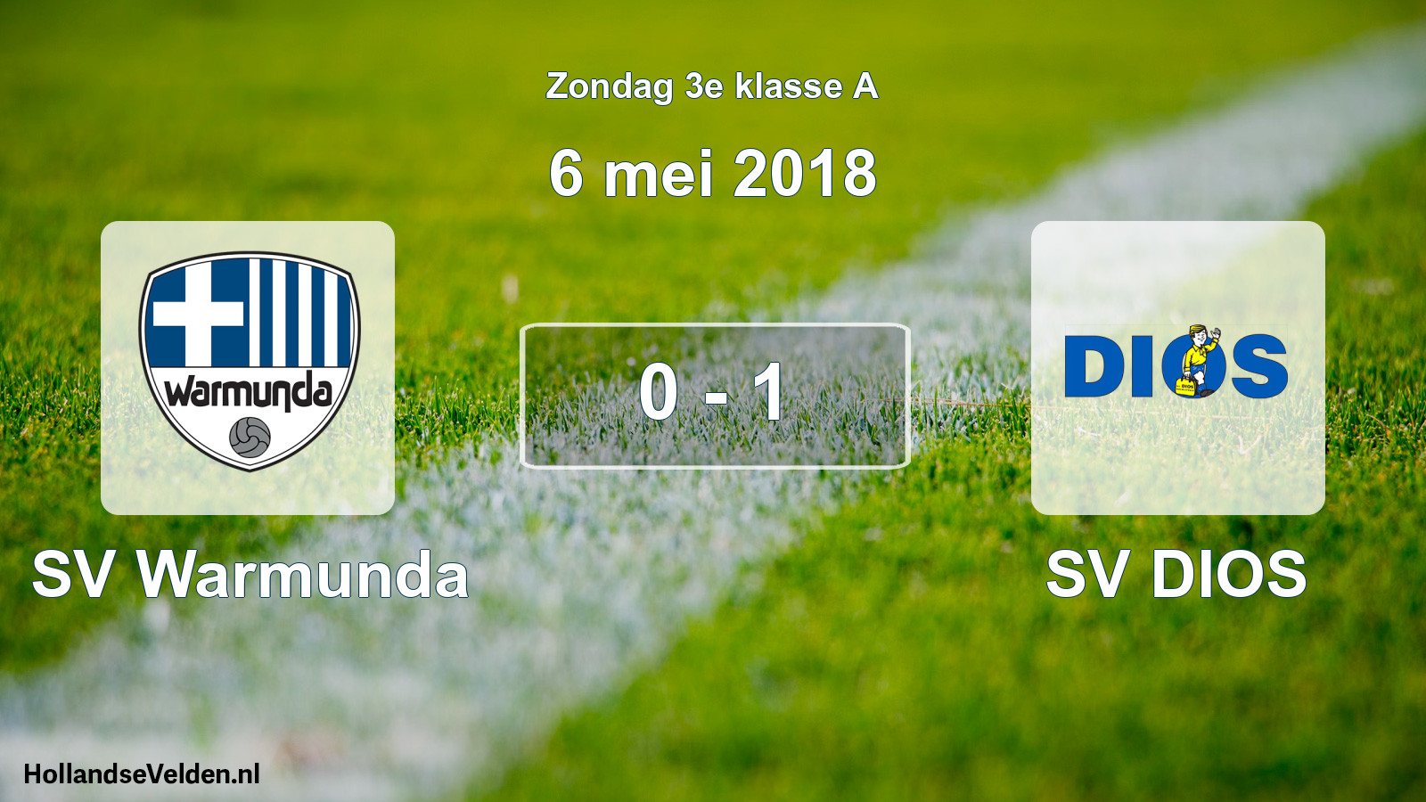 Total number of matches played: SV Warmunda - SV DIOS 0 - 1 (6 May 2018)