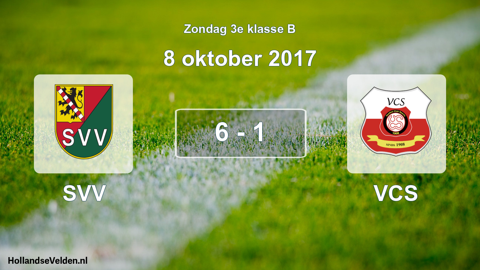 Total number of matches played: SVV - VCS 6 - 1 (8 October 2017)