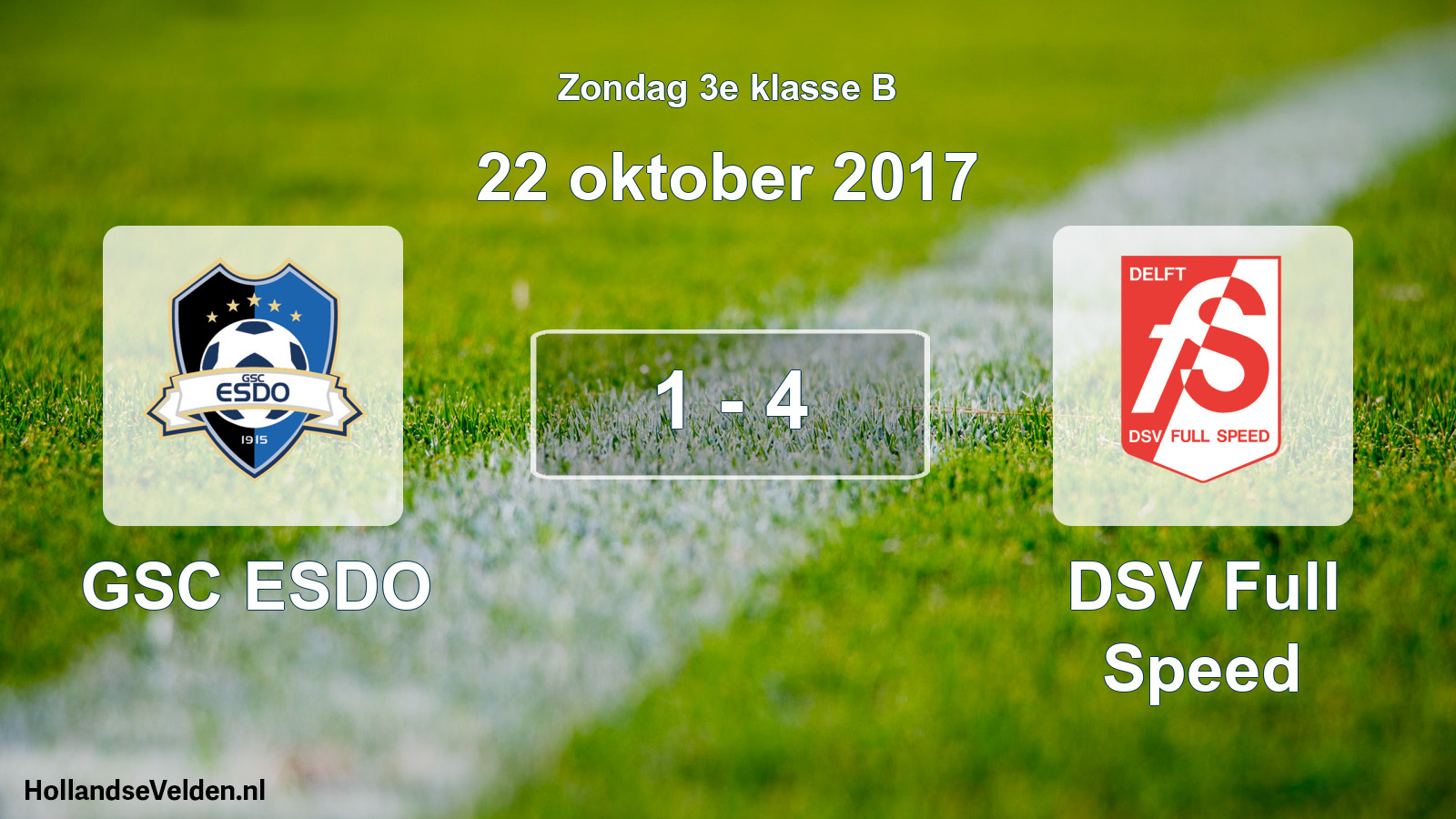 Total number of matches played: GSC ESDO - DSV Full Speed 1 - 4 (22 October 2017)