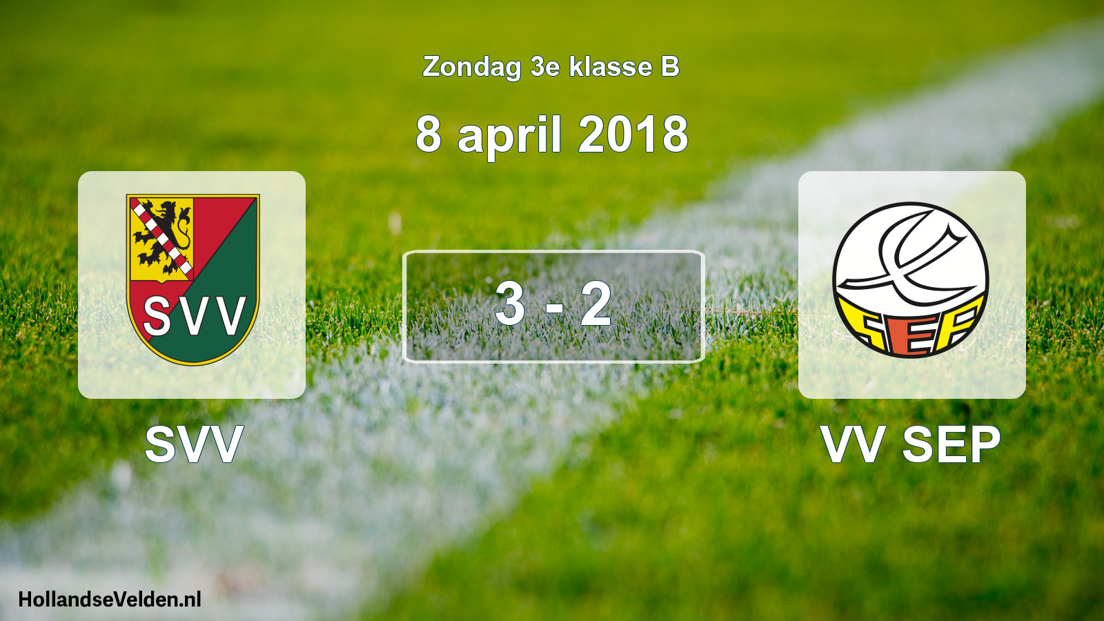 Total number of matches played: SVV - VV SEP 3 - 2 (8 April 2018)