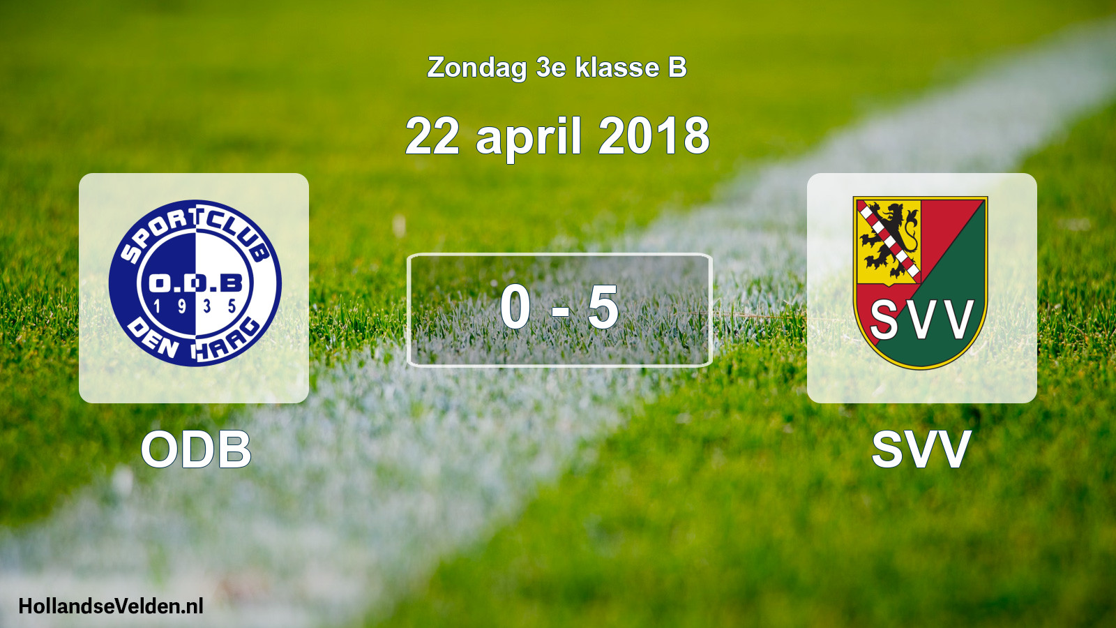Total number of matches played: ODB - SVV 0 - 5 (22 April 2018)