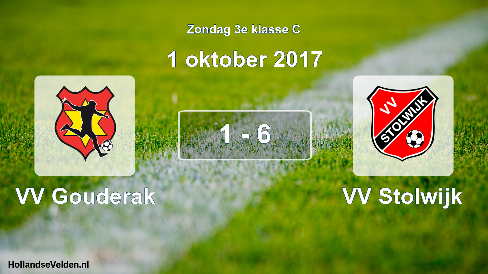 Total number of matches played: VV Gouderak - VV Stolwijk 1 - 6 (1 October 2017)