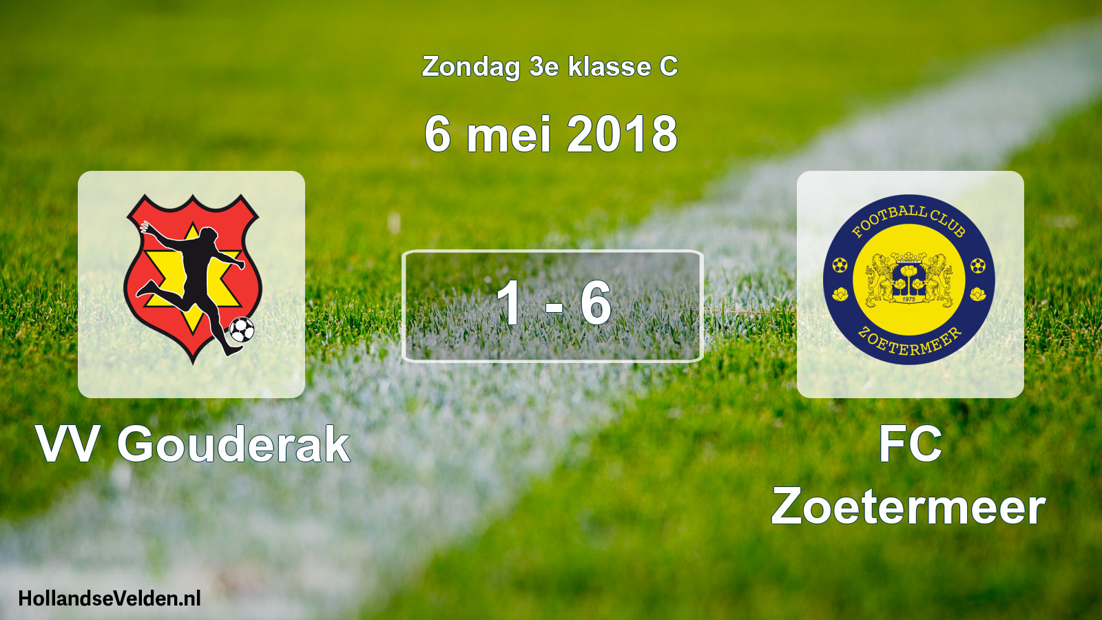 Total number of matches played: VV Gouderak - FC Zoetermeer 1 - 6 (6 May 2018)