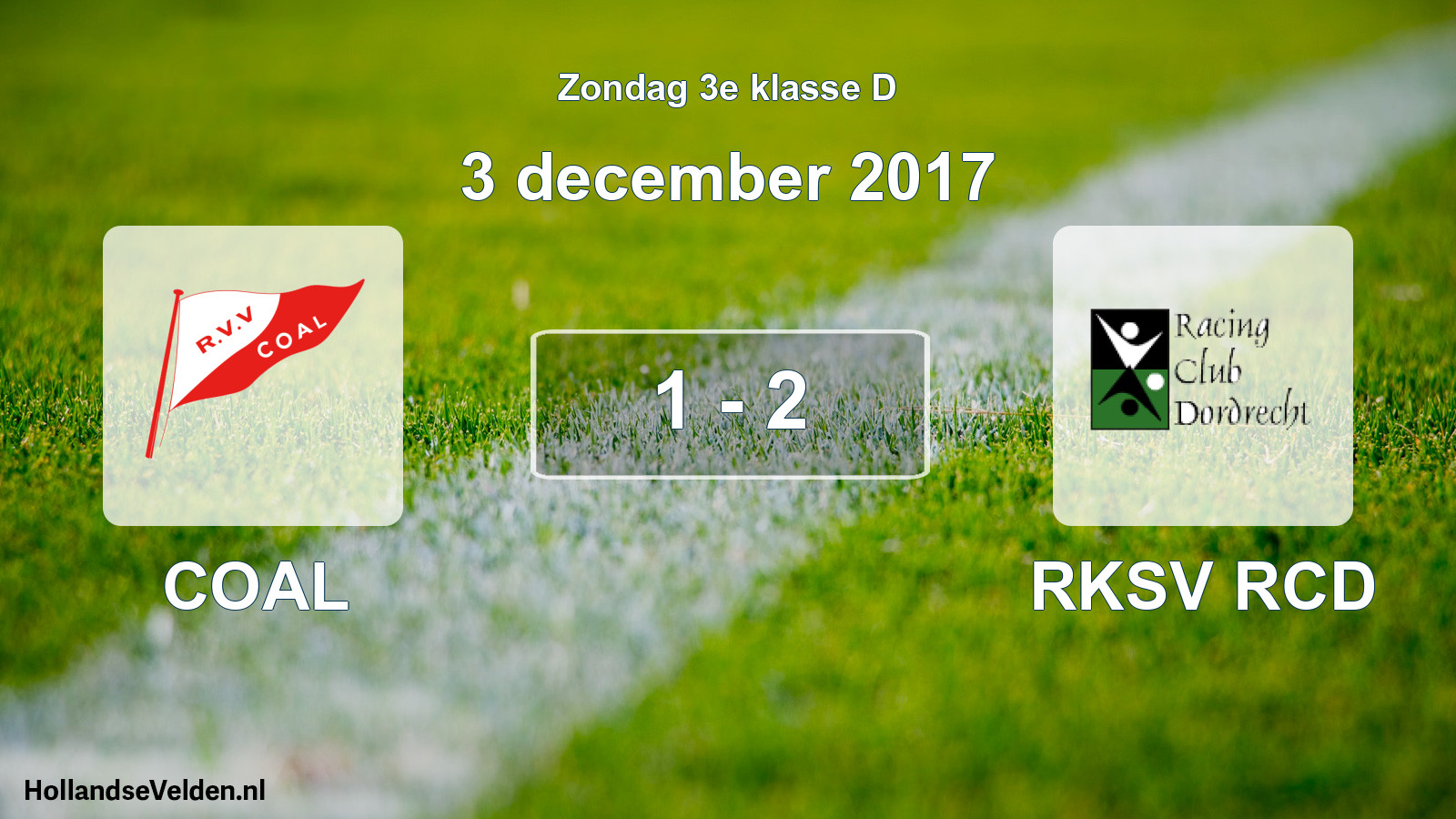 Total number of matches played: COAL - RKSV RCD 1 - 2 (3 December 2017)