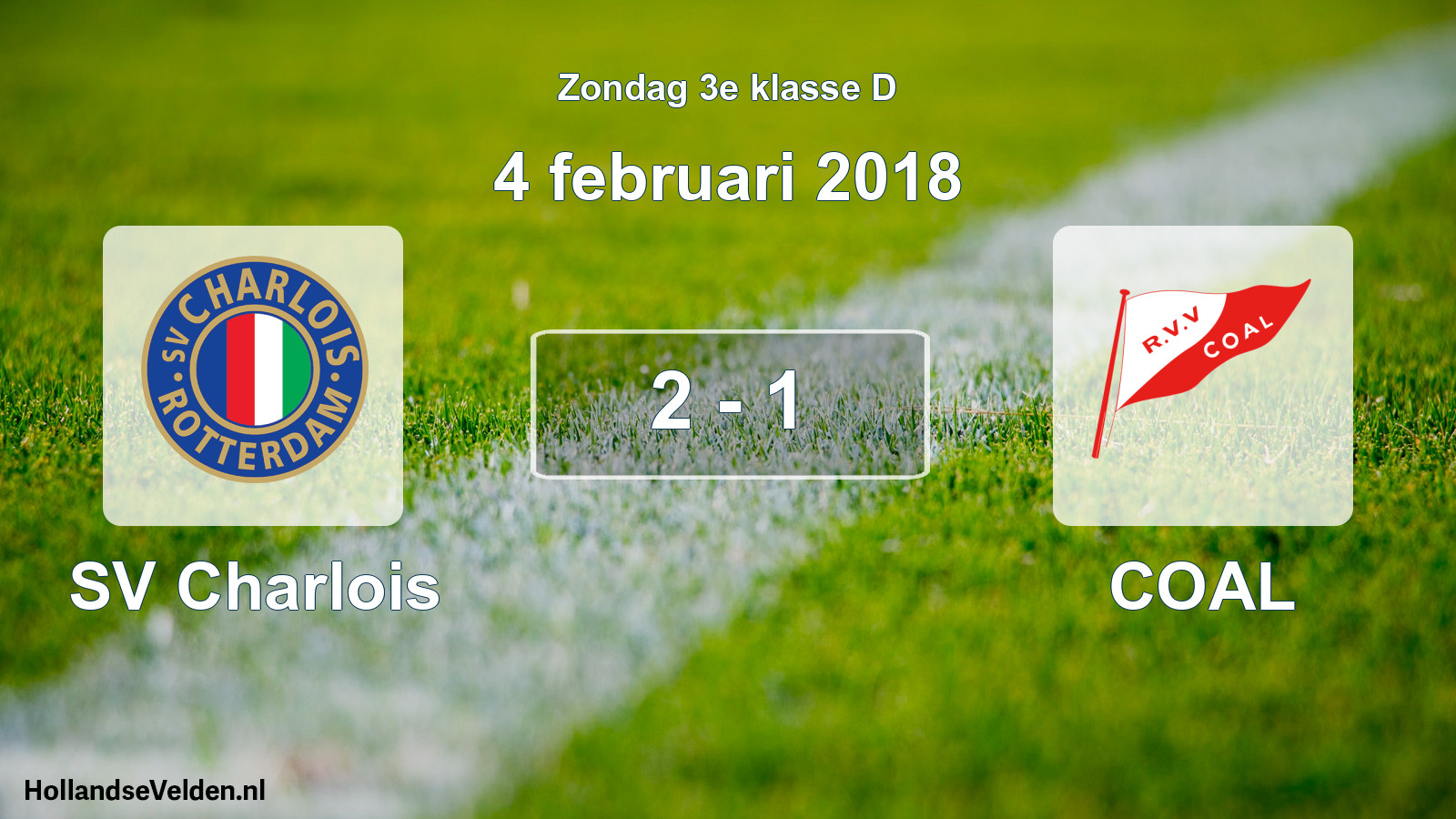 Total number of matches played: SV Charlois - COAL 2 - 1 (4 February 2018)