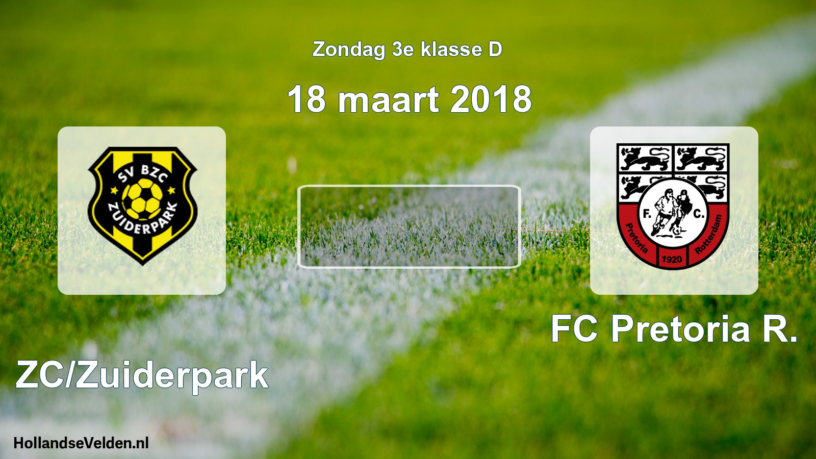 Scheduled Match: BZC/Zuiderpark - FC Pretoria R. (18 March 2018)