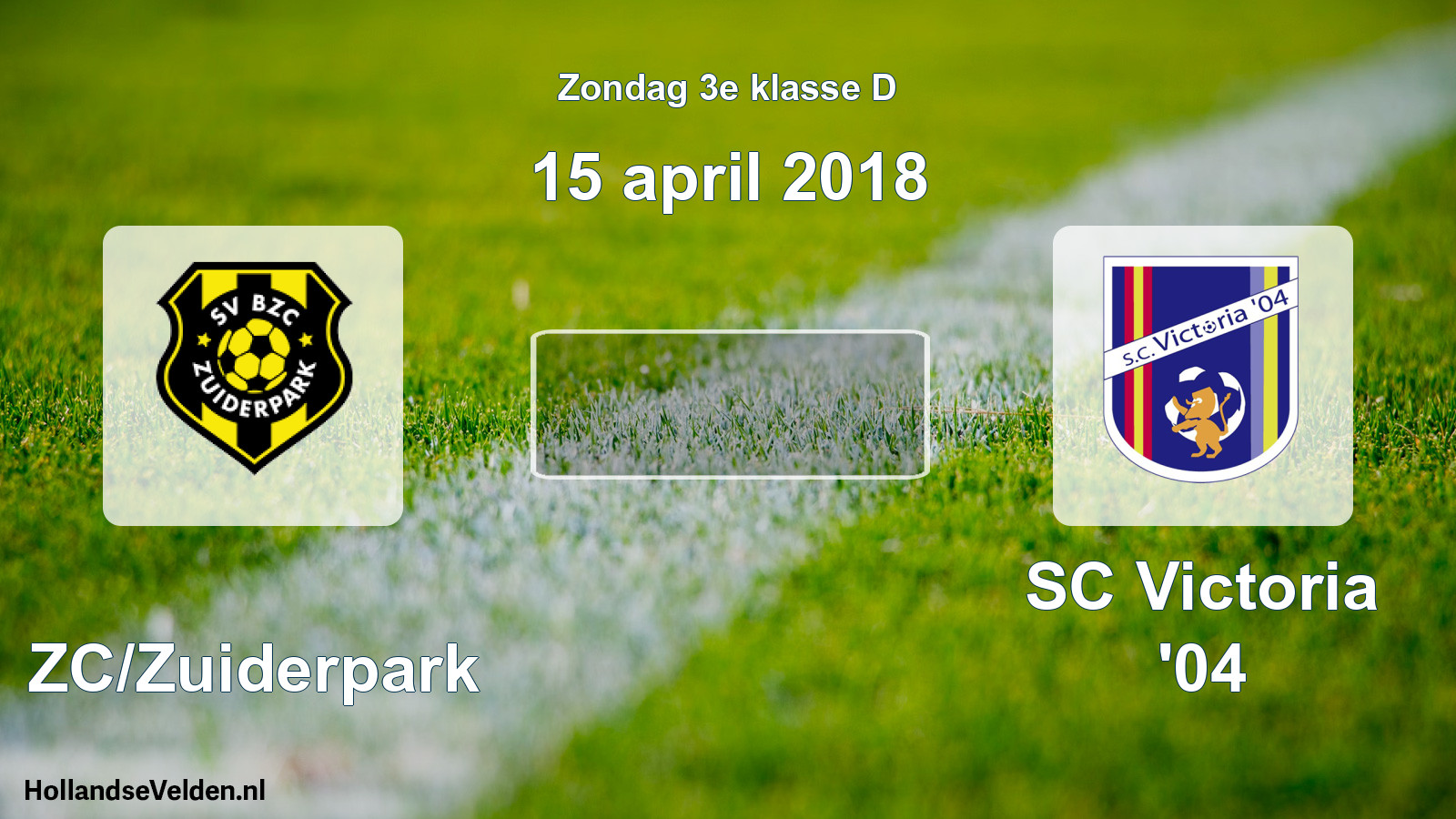 Scheduled Match: BZC/Zuiderpark - SC Victoria '04 (15 April 2018)
