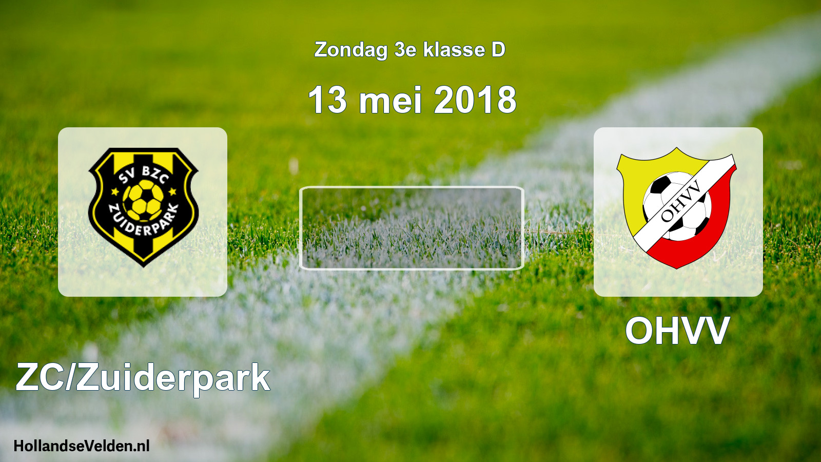 Scheduled Match: BZC/Zuiderpark - OHVV (13 May 2018)