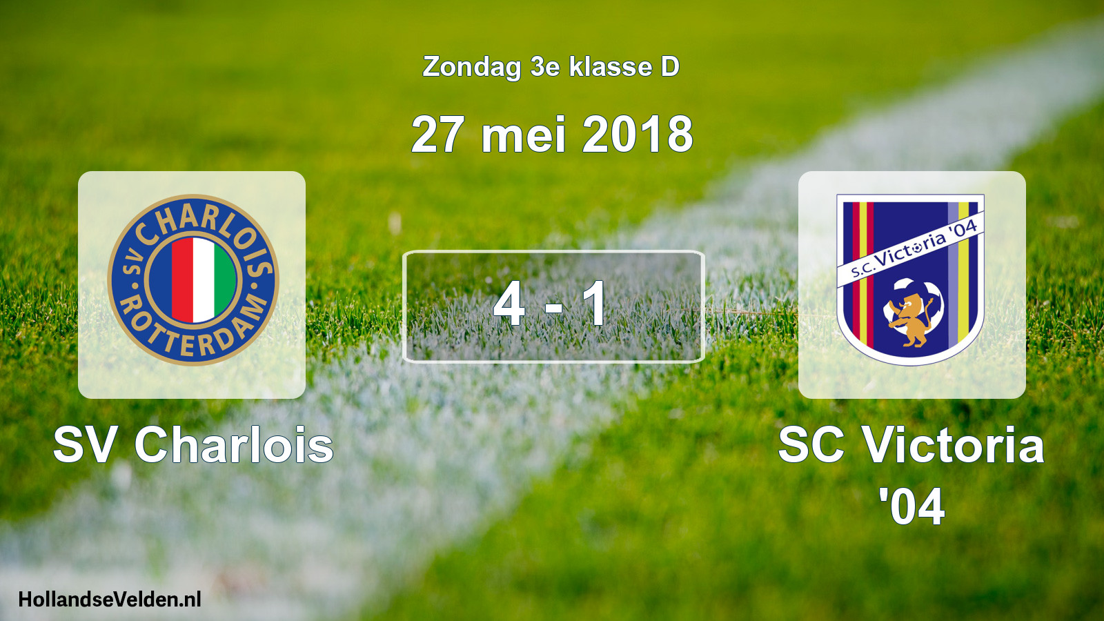 Total number of matches played: SV Charlois - SC Victoria '04 4 - 1 (27 May 2018)