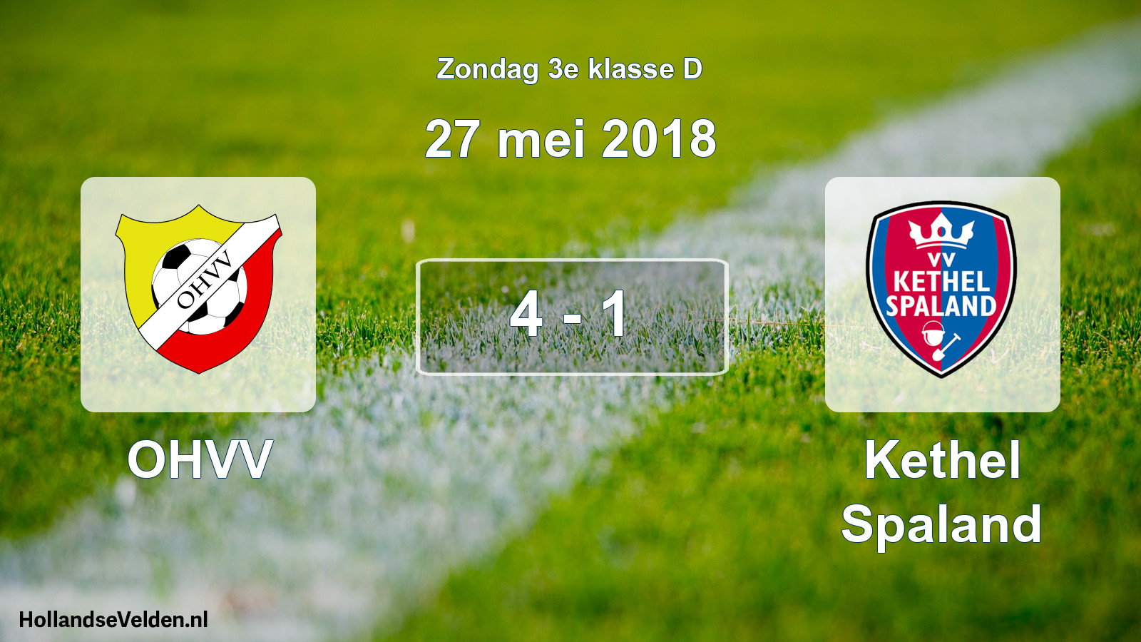 Total number of matches played: OHVV - Kethel Spaland 4 - 1 (27 May 2018)