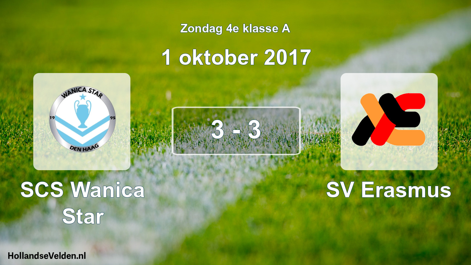 Total number of matches played: SCS Wanica Star - SV Erasmus 3 - 3 (1 October 2017)