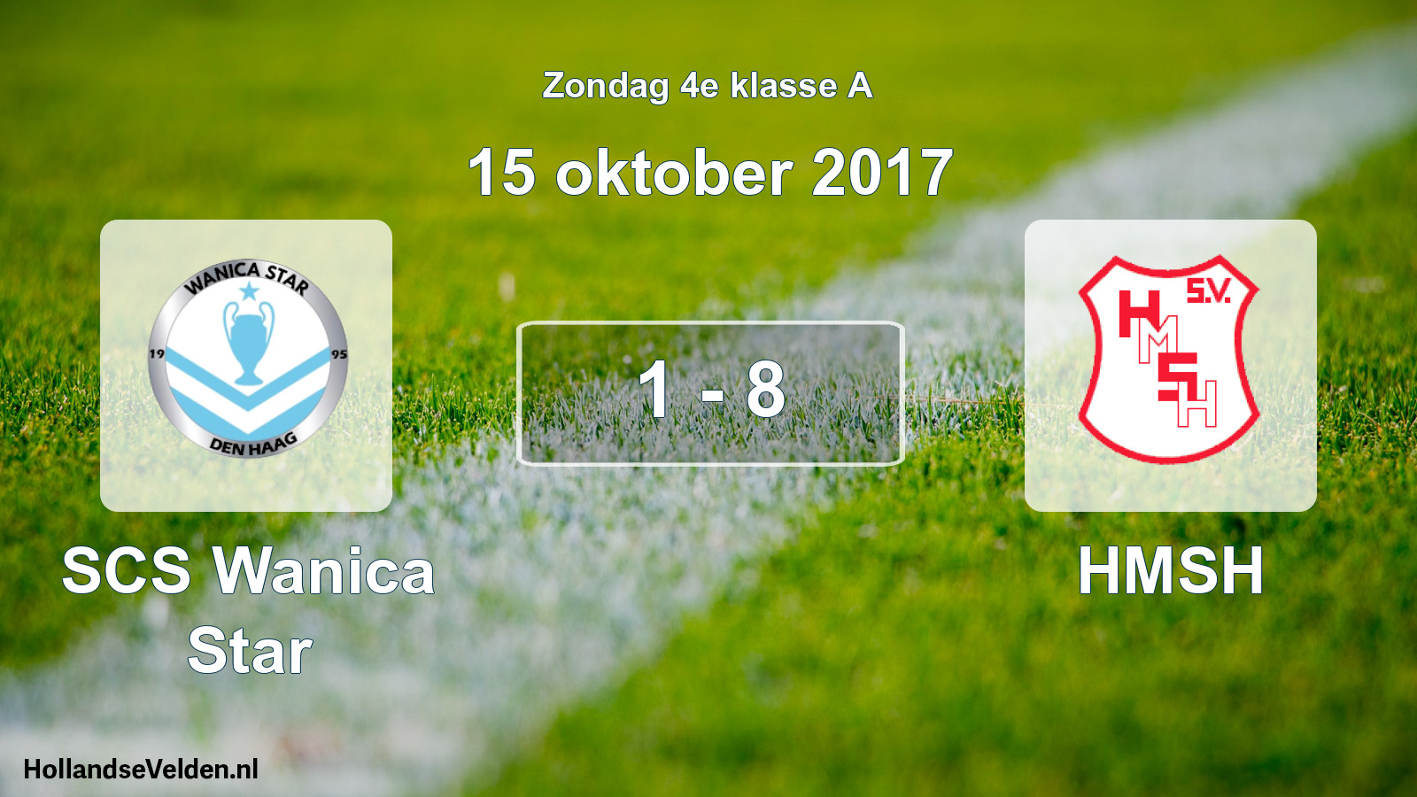 Total number of matches played: SCS Wanica Star - HMSH 1 - 8 (15 October 2017)