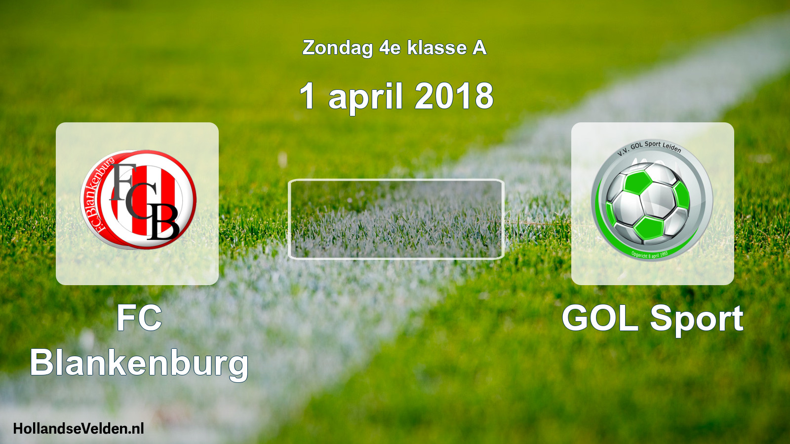 Scheduled Match: FC Blankenburg - GOL Sport (1 April 2018)