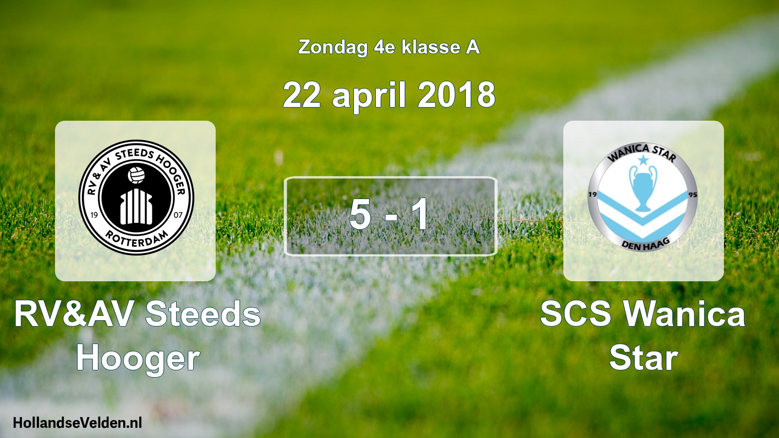 Total number of matches played: RV&AV Steeds Hooger - SCS Wanica Star 5 - 1 (22 April 2018)