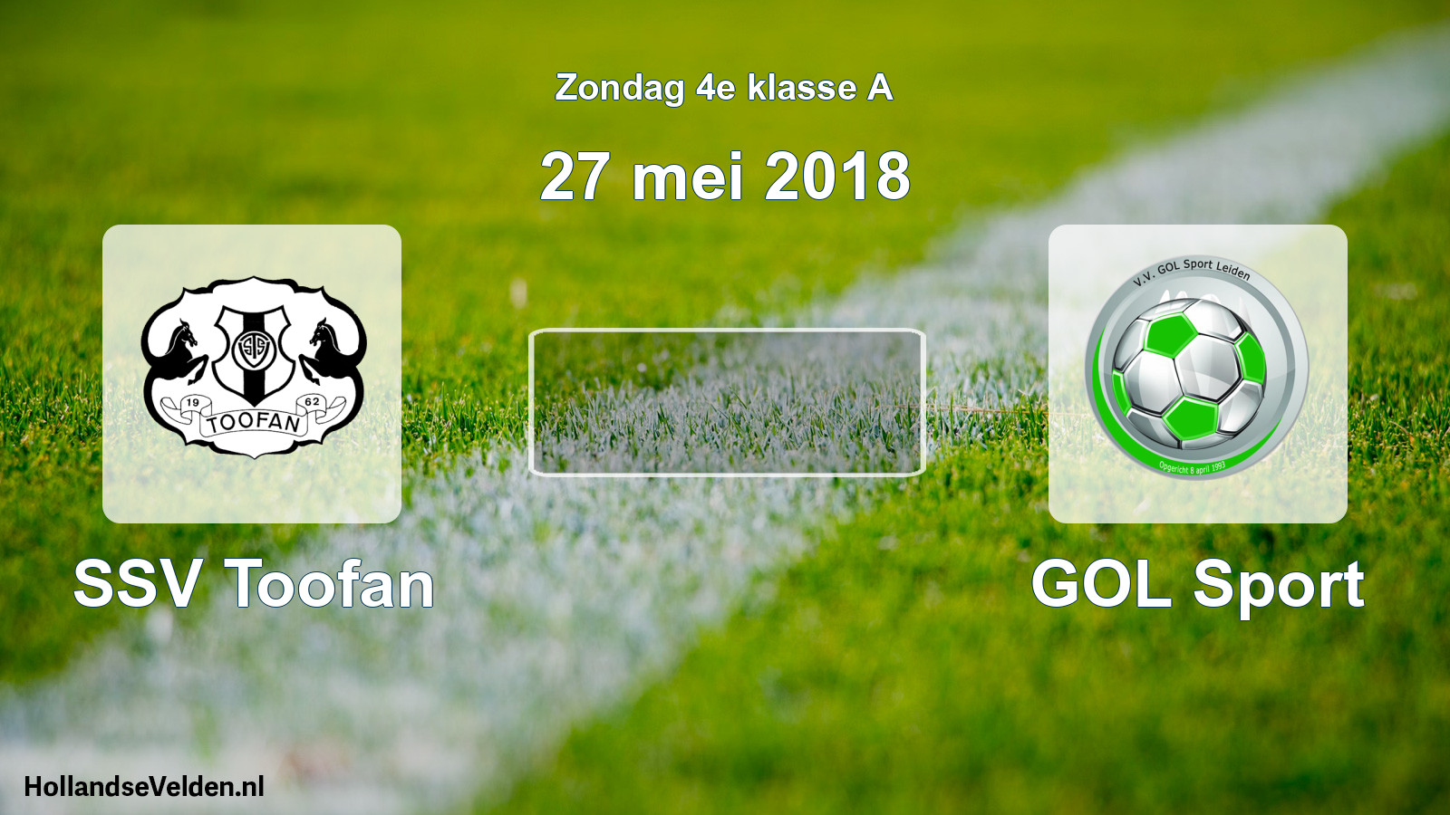 Scheduled Match: SSV Toofan - GOL Sport (27 May 2018)