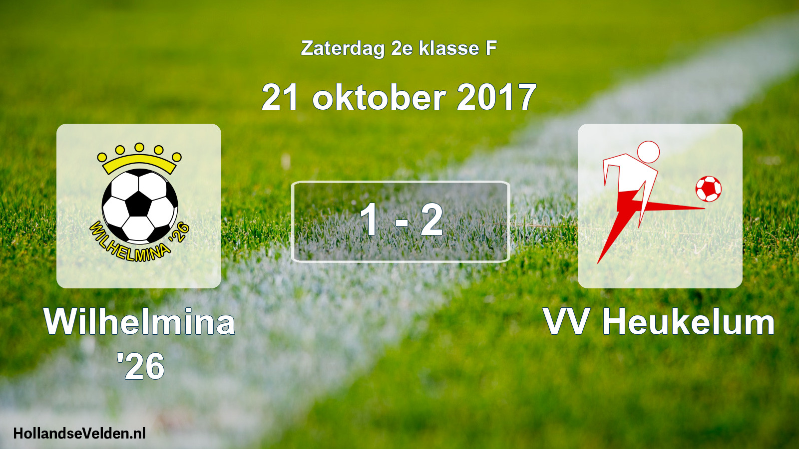 Total number of matches played: Wilhelmina '26 - VV Heukelum 1 - 2 (21 October 2017)