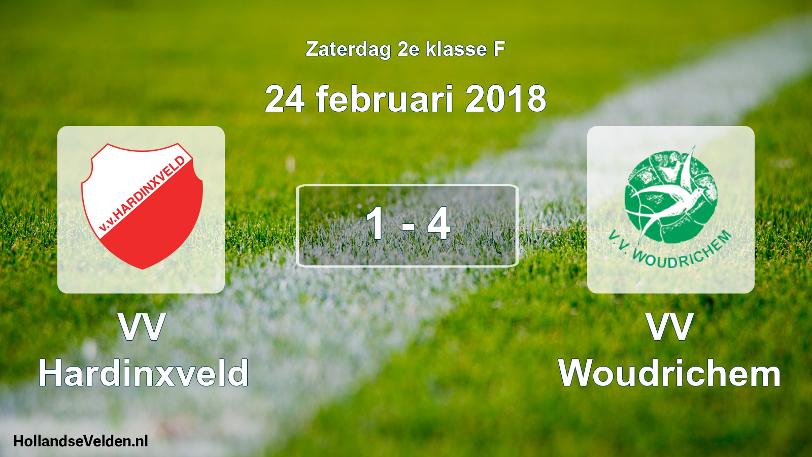 Total number of matches played: VV Hardinxveld - VV Woudrichem 1 - 4 (24 February 2018)