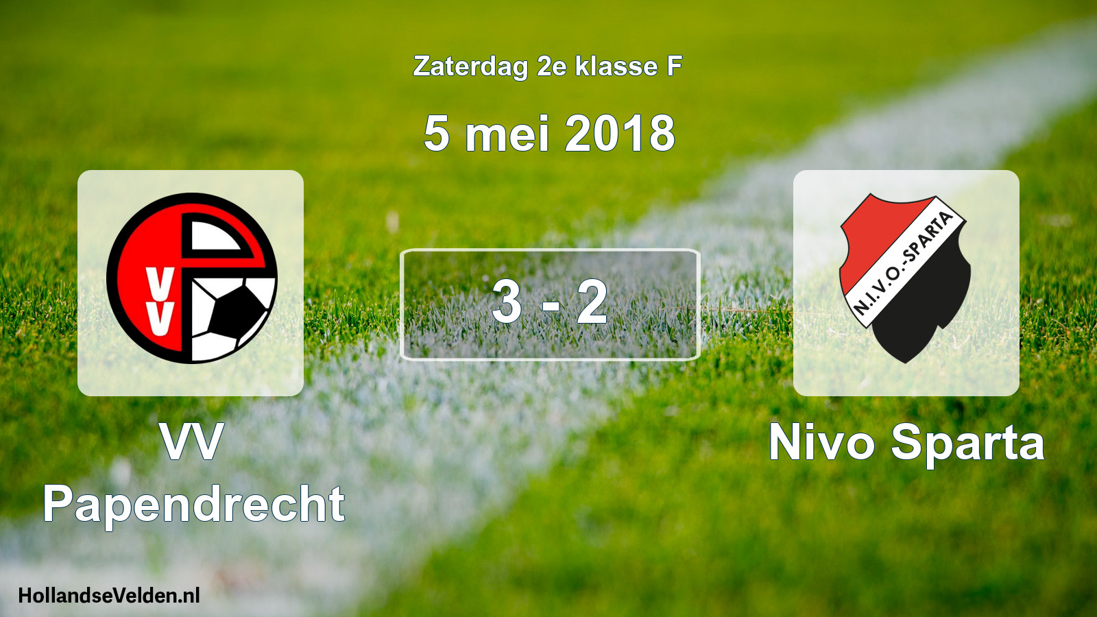Total number of matches played: VV Papendrecht - Nivo Sparta 3 - 2 (5 May 2018)