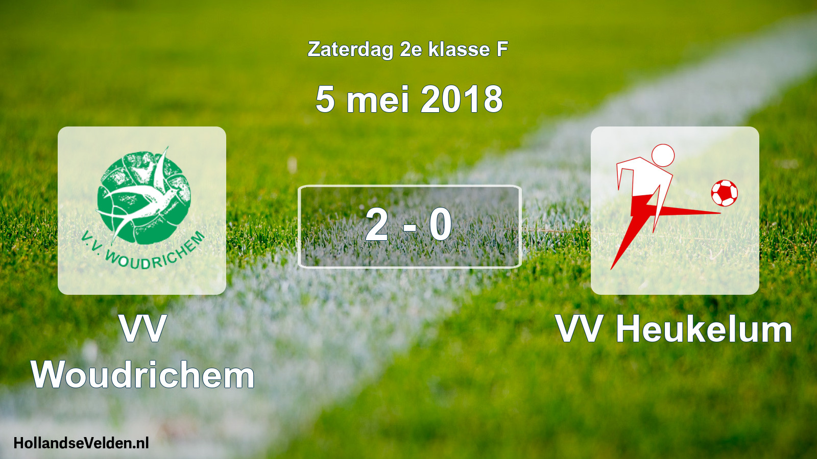 Total number of matches played: VV Woudrichem - VV Heukelum 2 - 0 (5 May 2018)